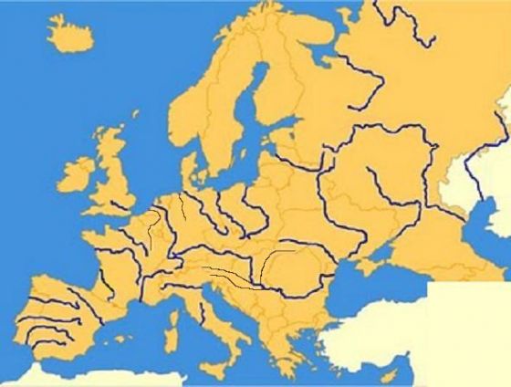 Juegos de Geografía Juego de Mapa rius Europa Cerebriti