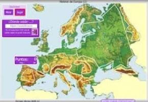 Juegos de Geografía Juego de Relieve de Europa 6 Cerebriti