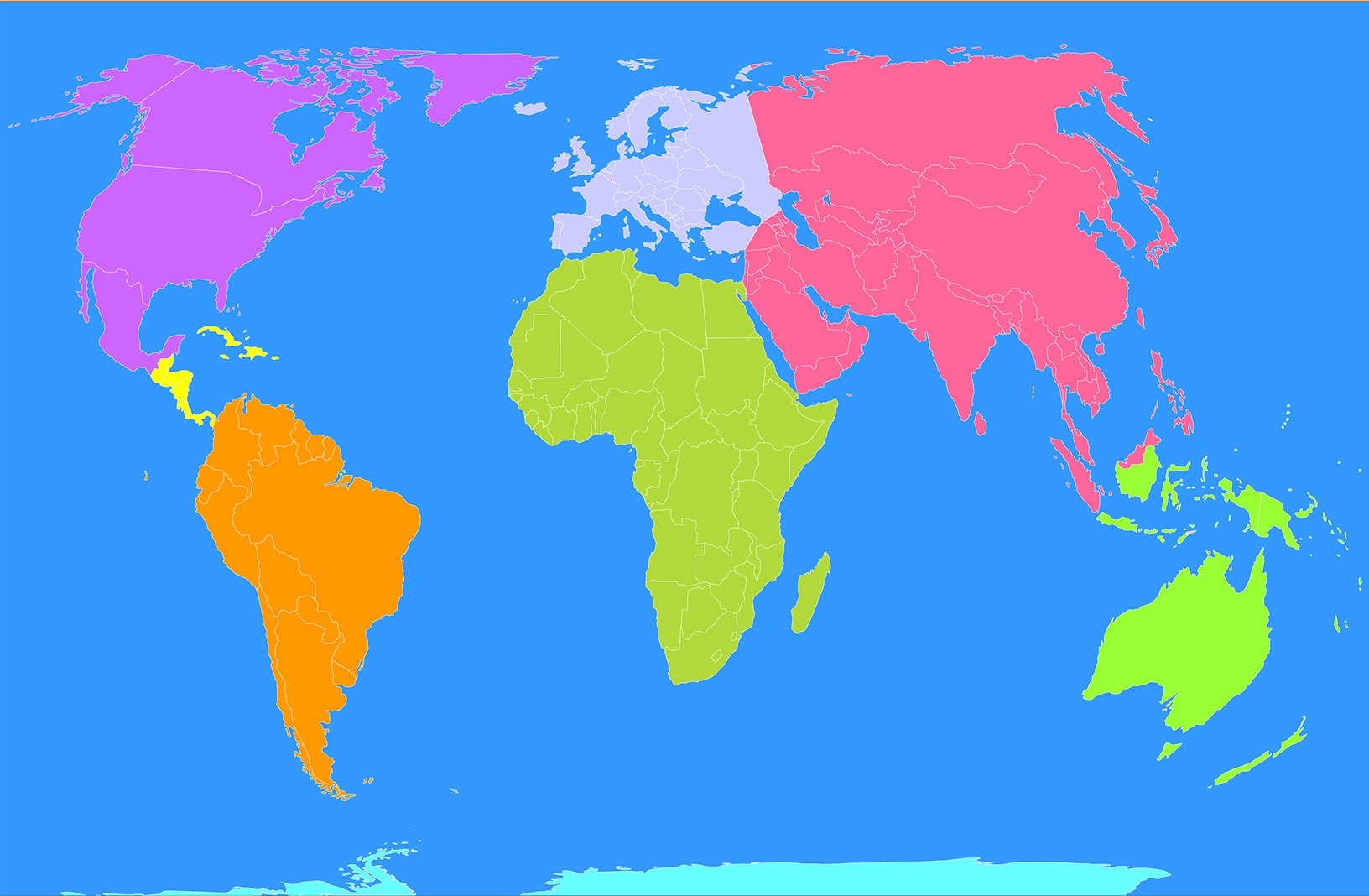 Juegos de Geografía | Juego de Ubicación de continentes y océanos