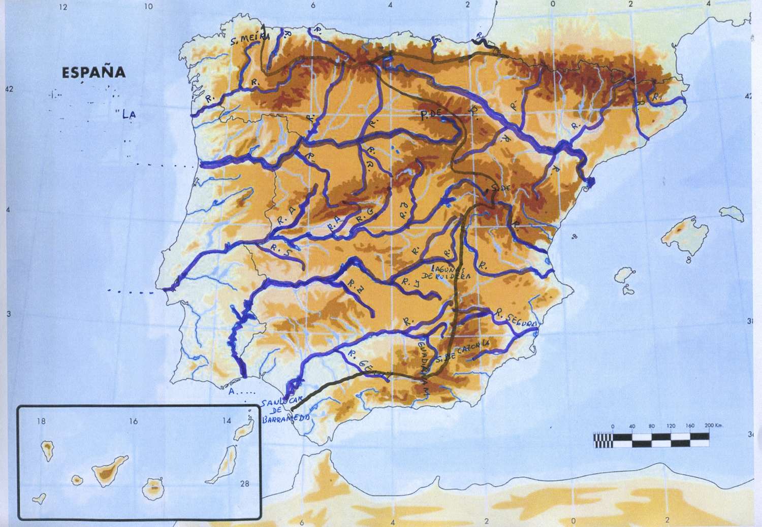 mapa de españa rius Juegos de Geografía | Juego de Rius d'Espanya | Cerebriti