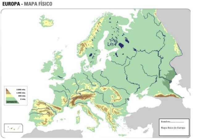 Juegos De Geografía Juego De Europako Mapa Fisikoa Europa Ibaiak Cerebriti 2815