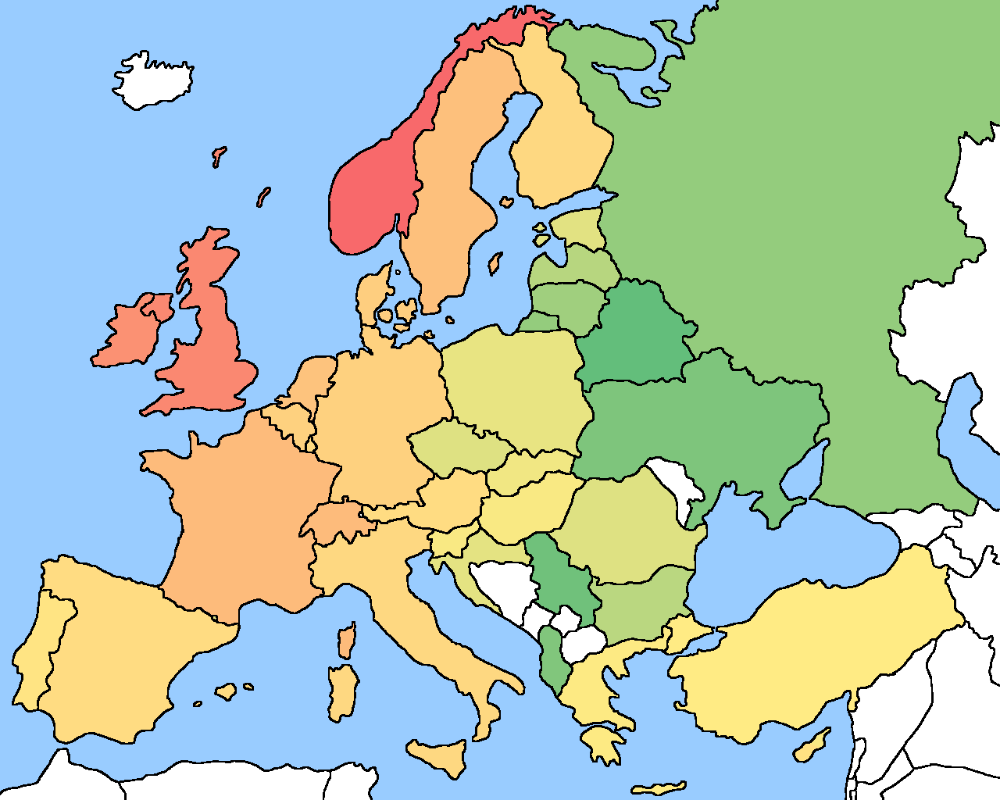 Juegos De Geografía Juego De Países De Europa En El Mapa 12 Cerebriti 1586