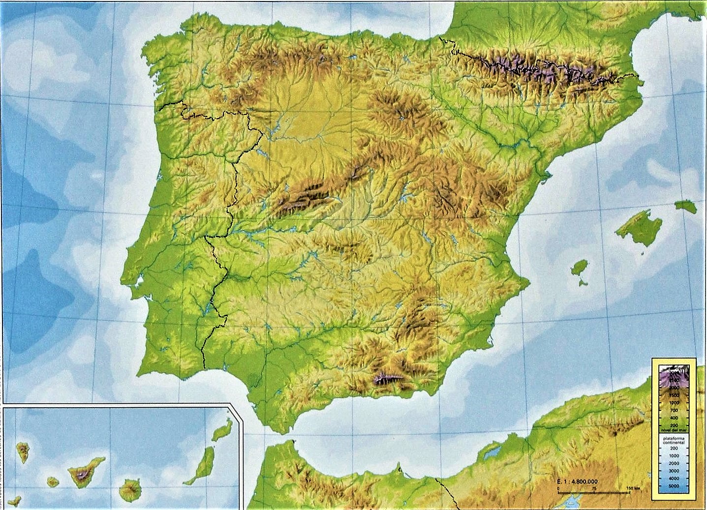 Juegos De Geografía Juego De Mapa Físico De España 5 Cerebriti 8014