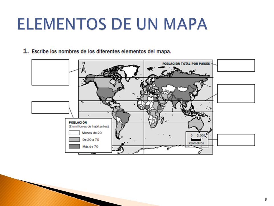 Juegos de Geografía Juego de Elementos del mapa Cerebriti