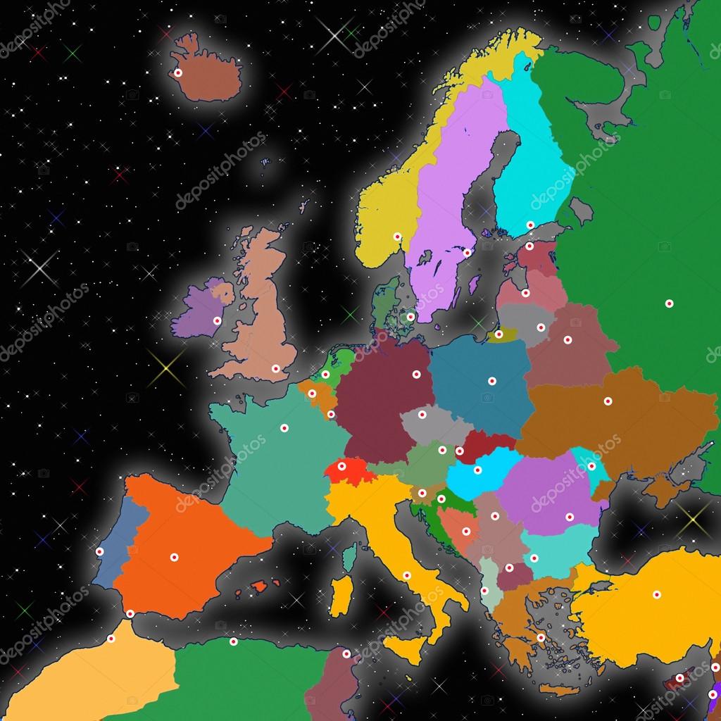 Juegos De Geografía | Juego De Algunas Capitales De Europa En El Mapa ...