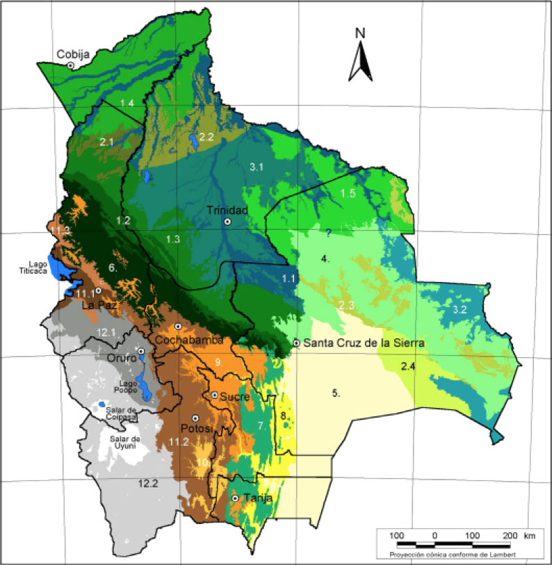 Juegos De Geografía | Juego De Eco Regiones De Bolivia | Cerebriti