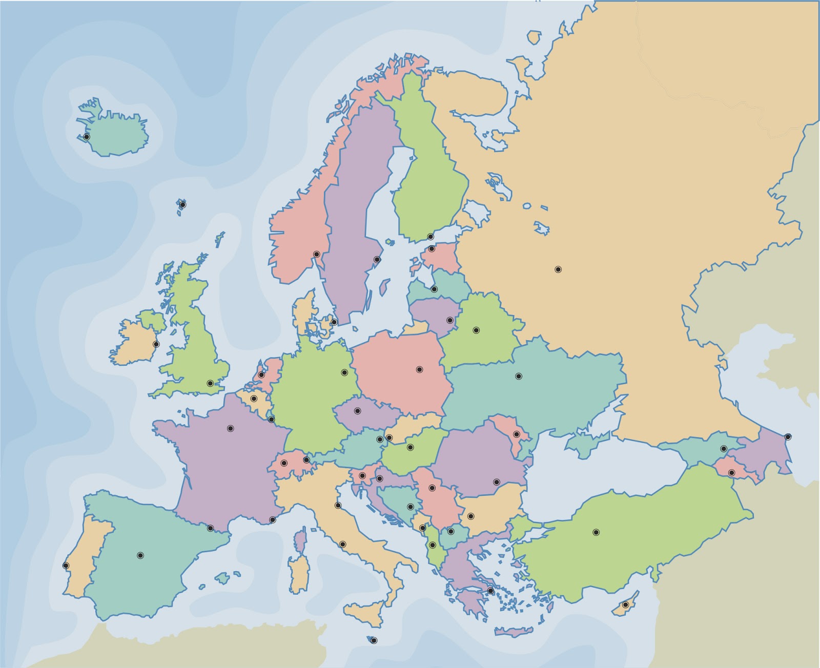 Paises europeos occidentales