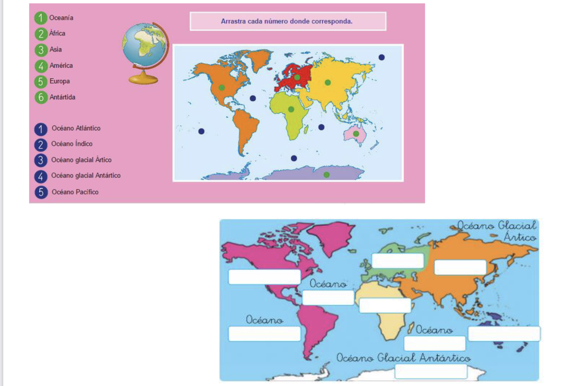 Juegos De Geografía Juego De Planisferio Cerebriti 4403