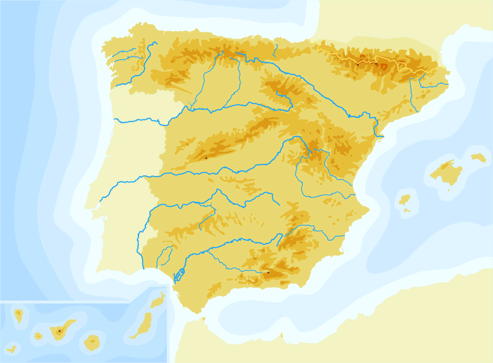 Juegos De Geografía Juego De España Mapa Físico Cerebriti