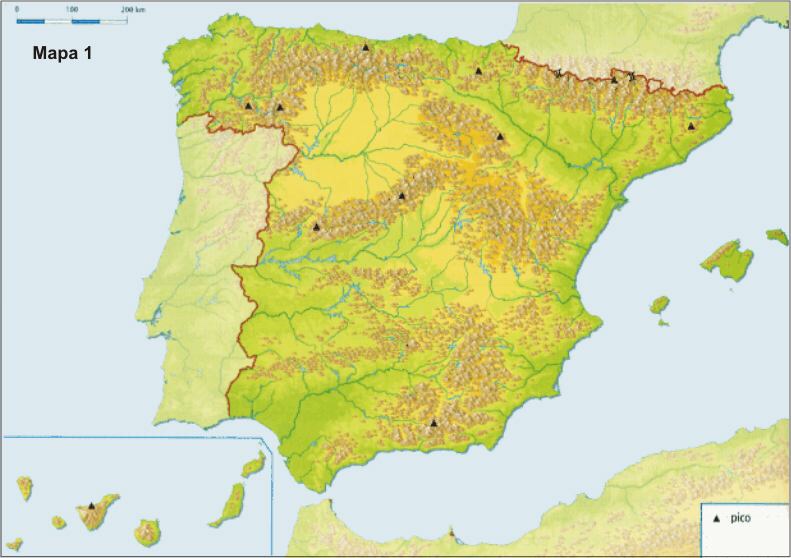 Juegos De Geografía Juego De Mapa De España Relieve 1 Cerebriti 2409