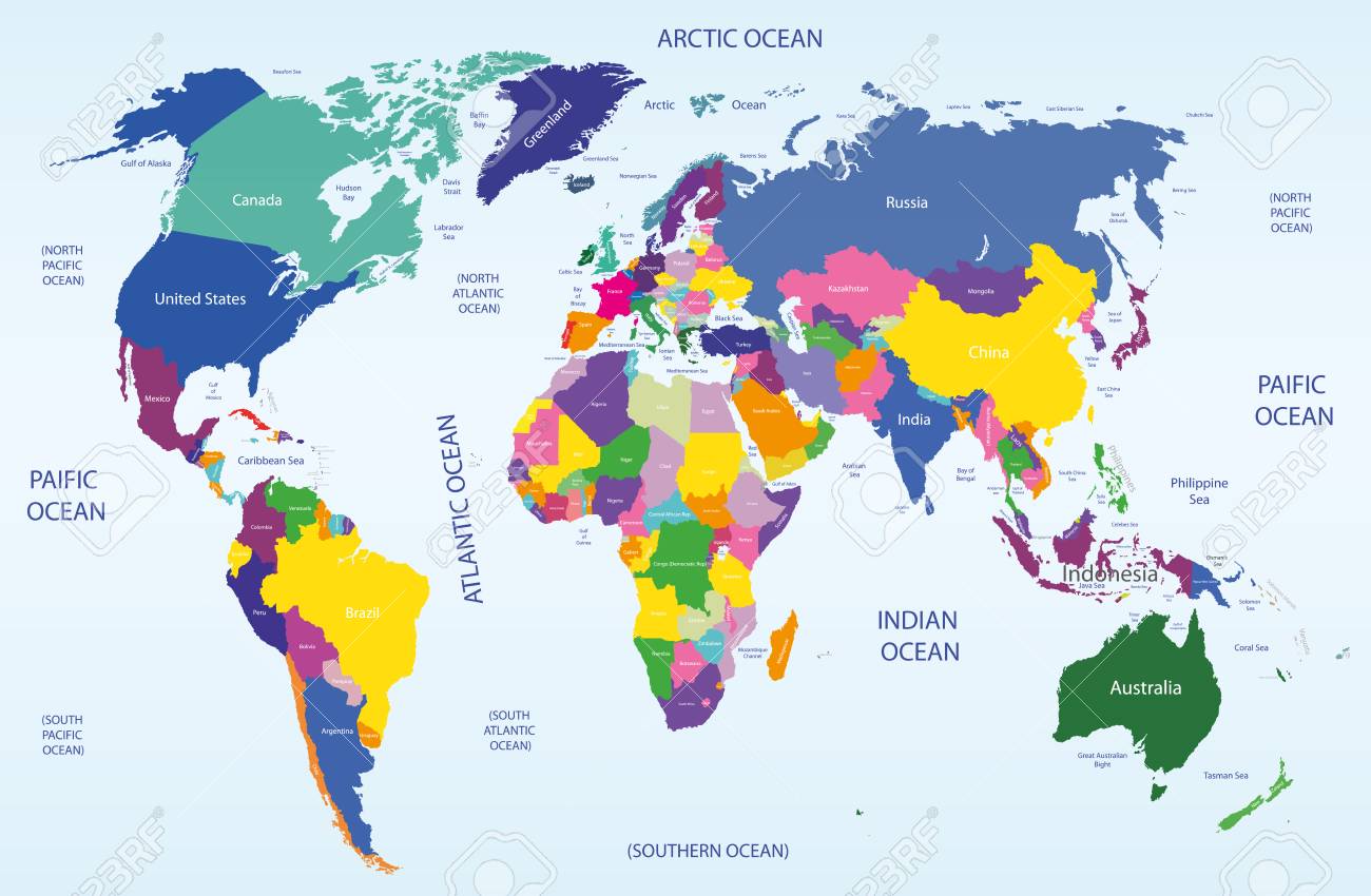 Mapa Politico Mundial Del Mundo Capitales Y Principales Ciudades Images 0695