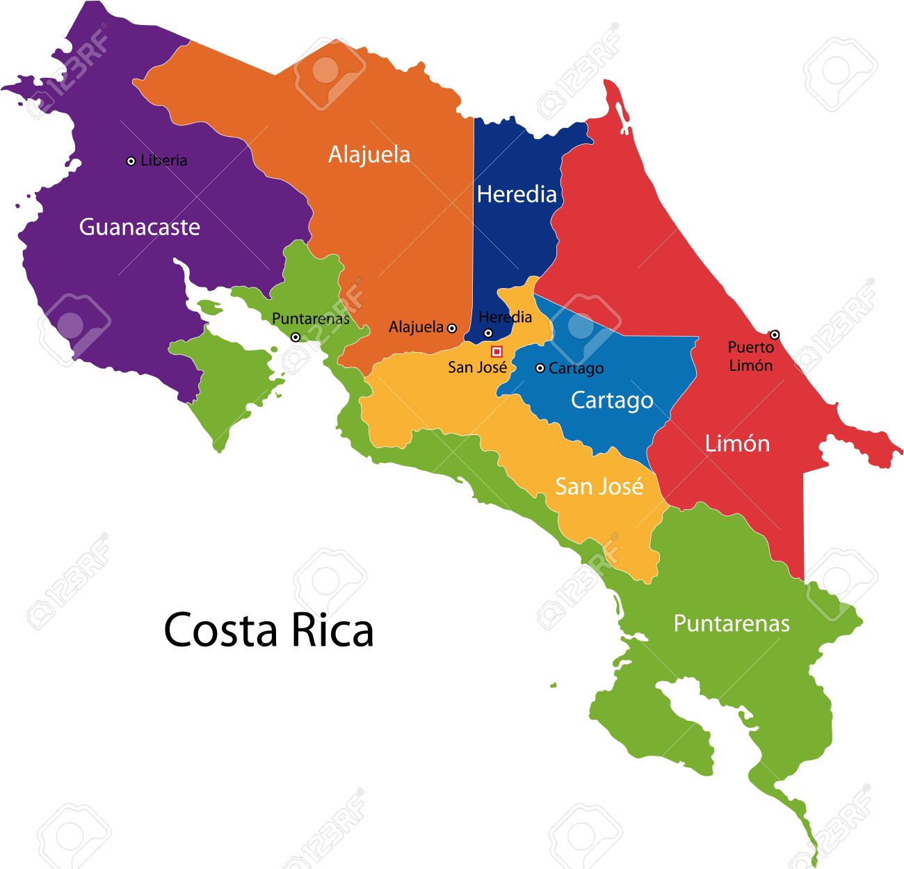 El Mapa De Costa Rica 2641