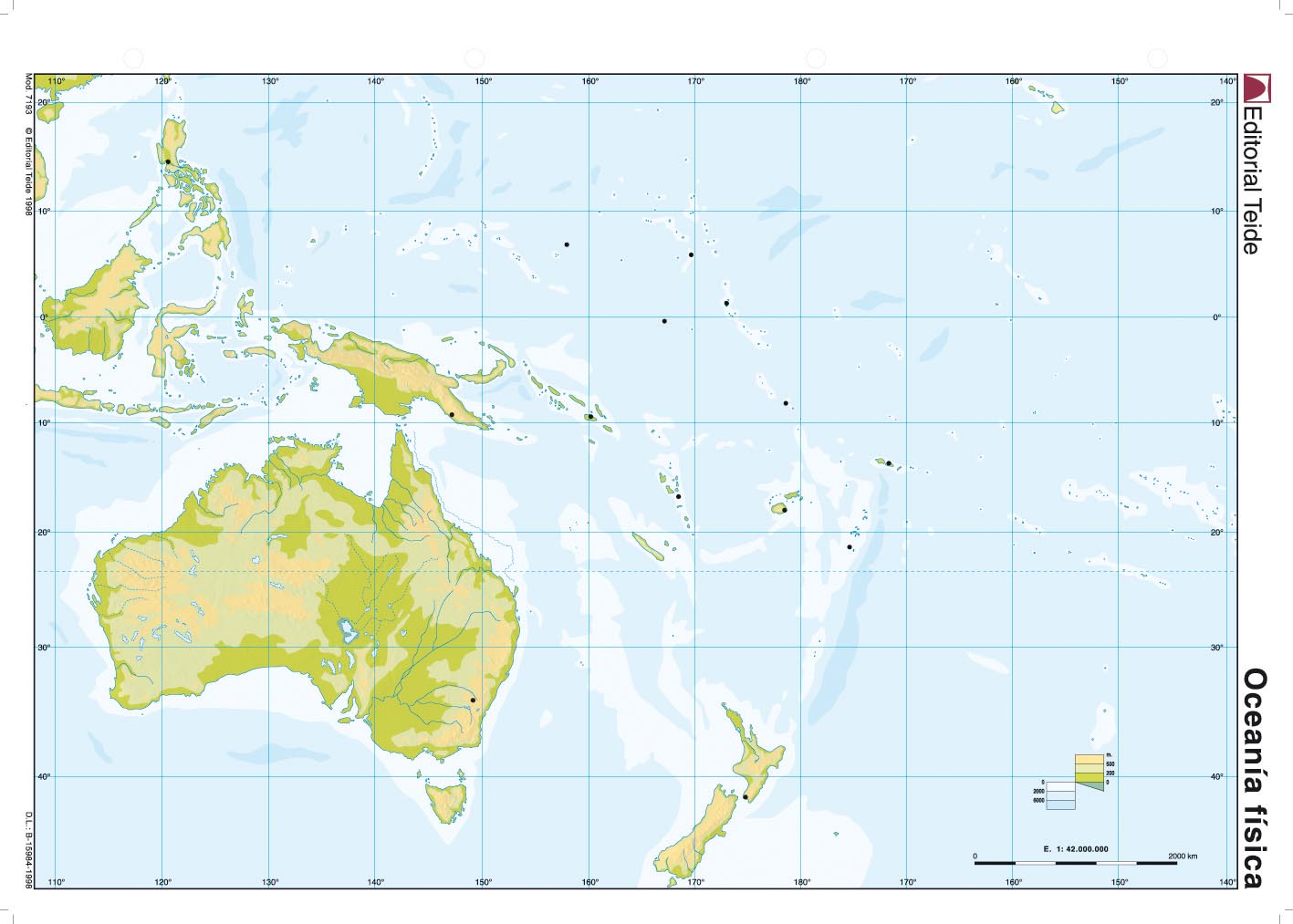 mapa fisico oceania mudo Juegos de Geografía | Juego de Mapa físico de Oceanía (2) | Cerebriti