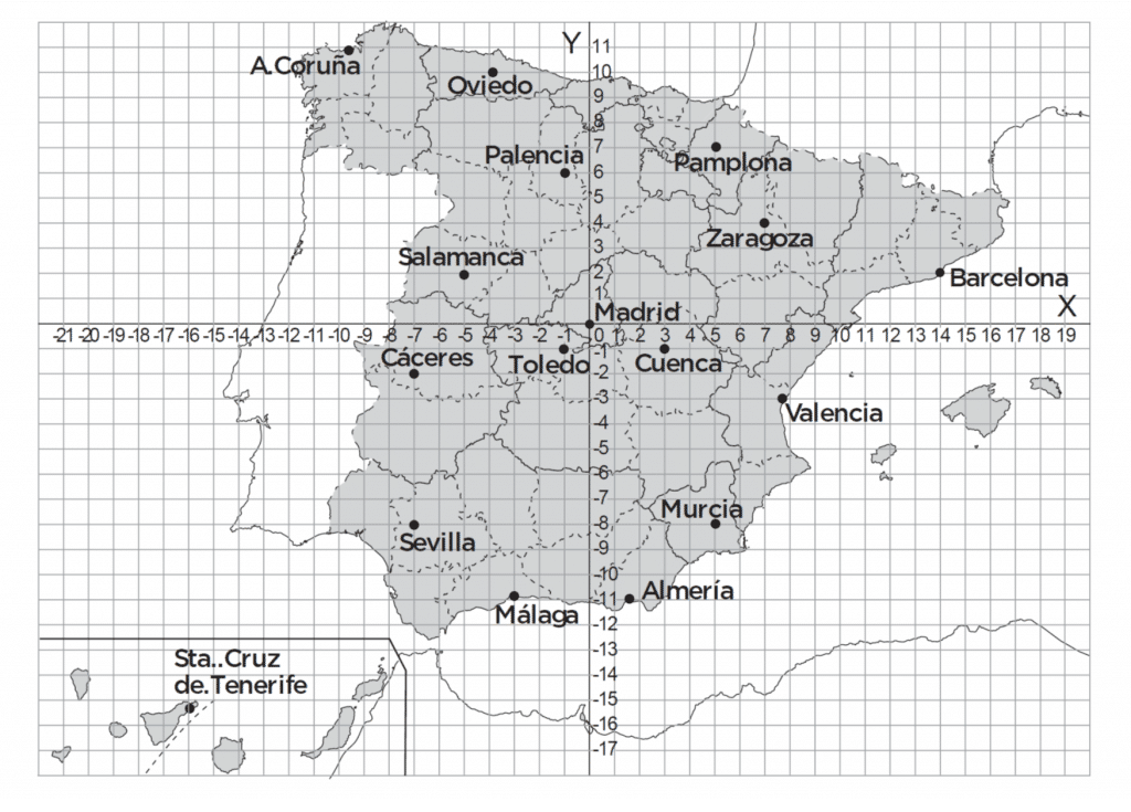 mapa coordenadas geograficas españa Juegos De Geografia Juego De Coordenadas De Espana Cerebriti mapa coordenadas geograficas españa