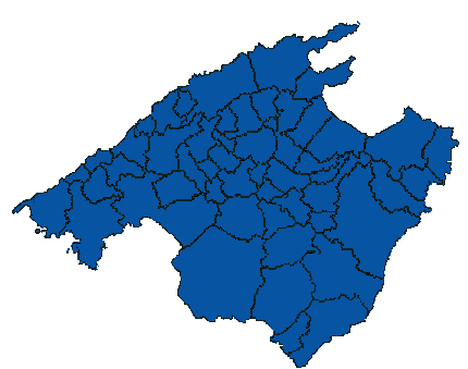 mapa mudo de mallorca Juegos de Geografía | Juego de Pobles de la costa de Mallorca 